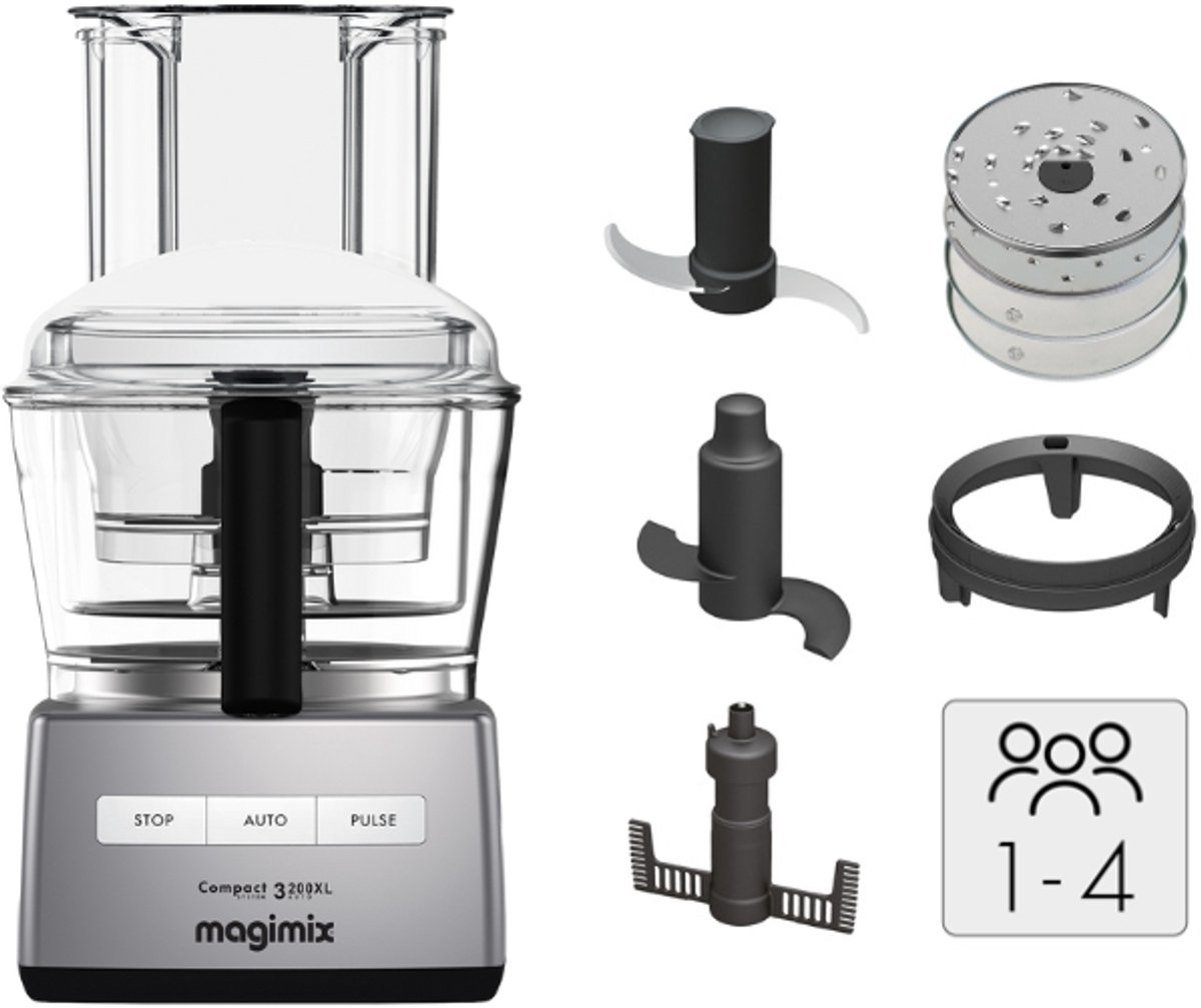 Magimix - CS 3200 XL - Foodprocessor - Keukenmachine - Mat Chroom thumbnail 3