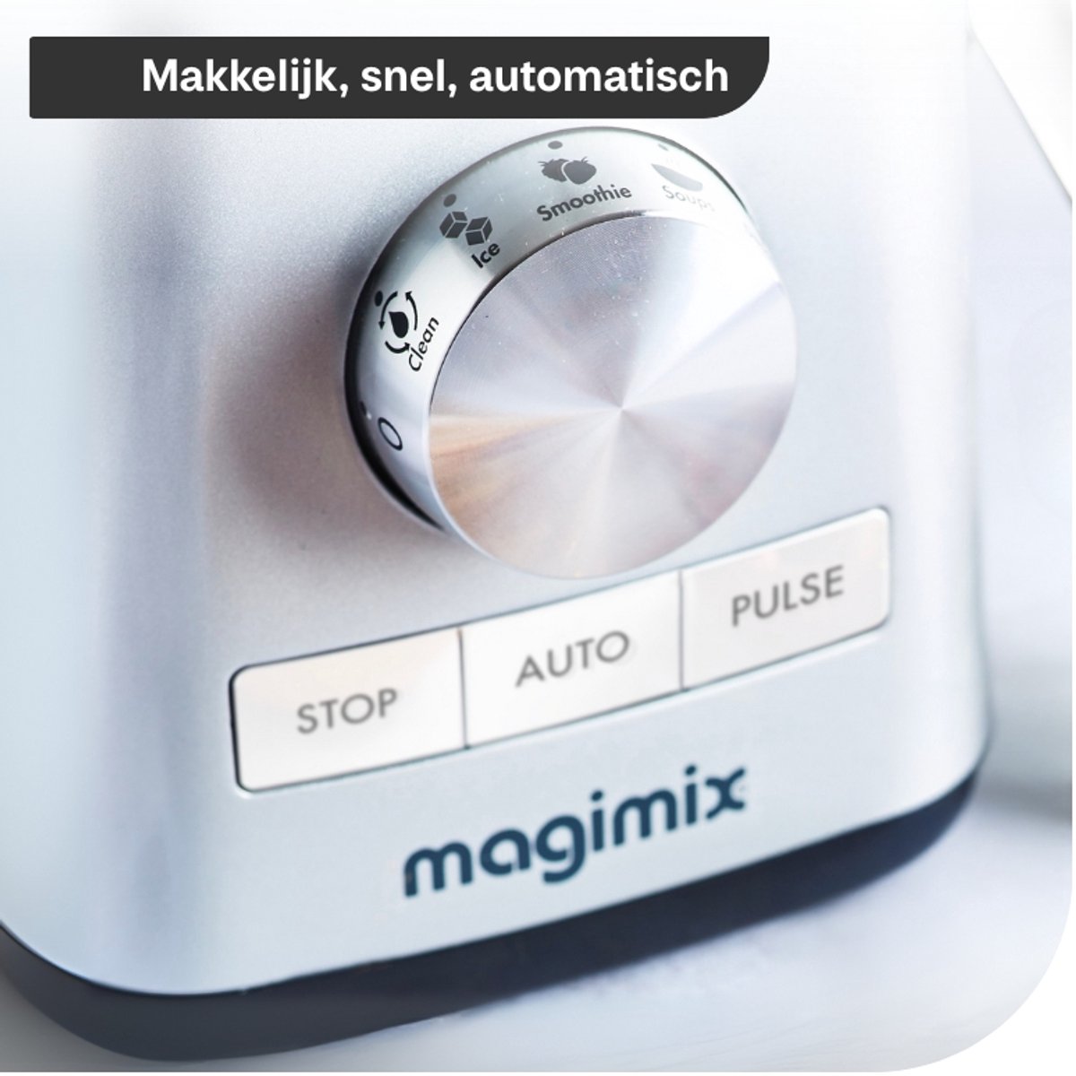 Magimix Blender Power 3 - Smoothie Maker - 1,2 Liter - Ice Crusher - Mat Chroom – foto 2