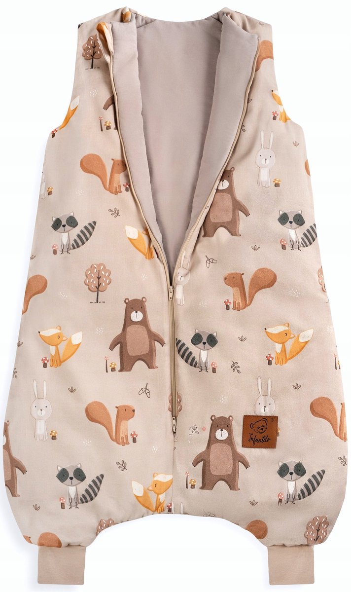 Infantilo Slaapzak met Voetjes - Voerd Katoen - Forest Friends