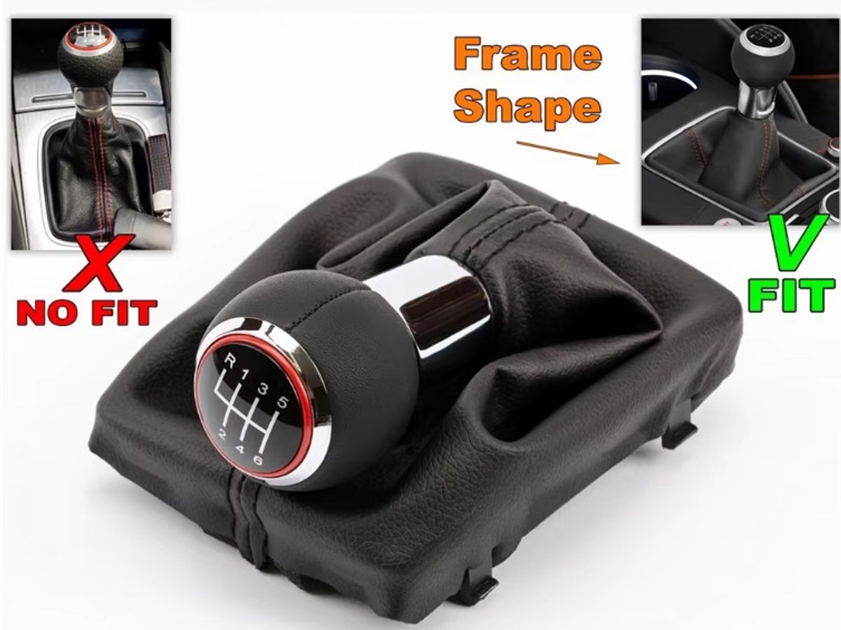 Pookknop set Audi A3 BJ Vanaf 2012/2013 (6 Versnellingen)