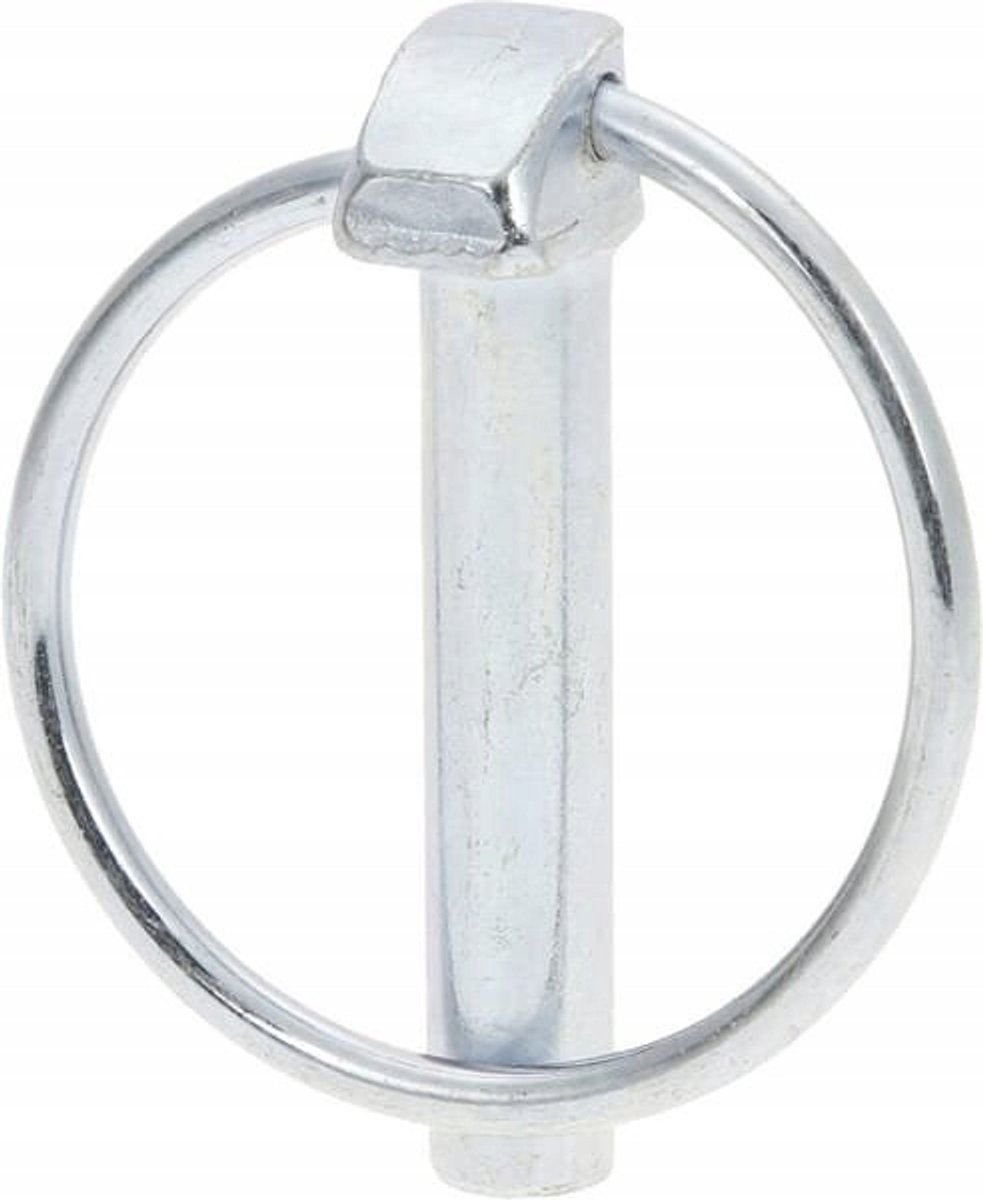 Kramp Borgpen 9x43mm met Ring, Verzinkt - LP9KR
