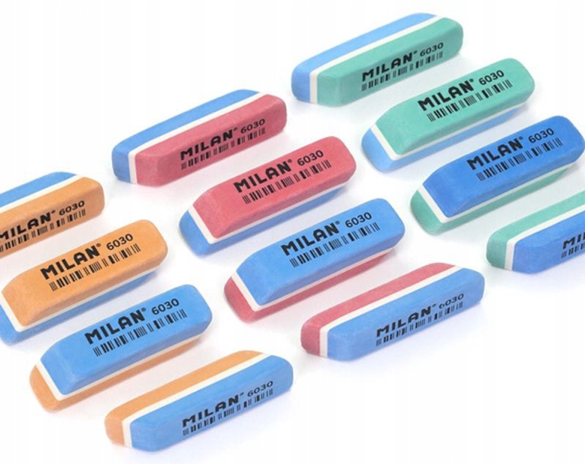 Milan Gum 6030 - Zachte Plastic Gum, Vlekkeloos Wissen