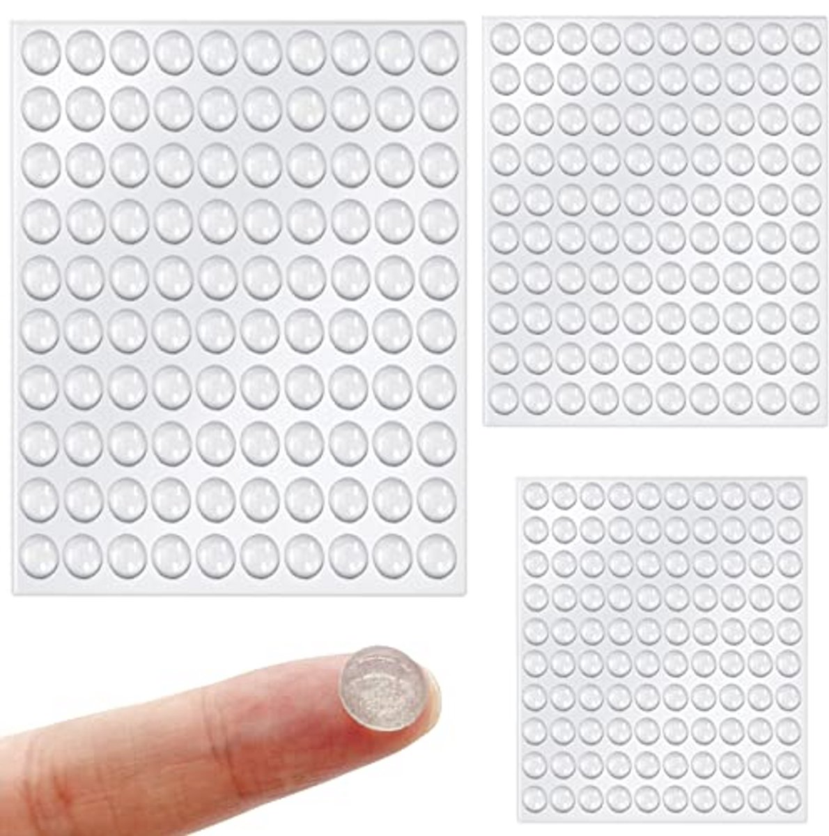 300 zelfklevende rubberen voetpads - Antislip geluidsdempers voor meubels en deuren