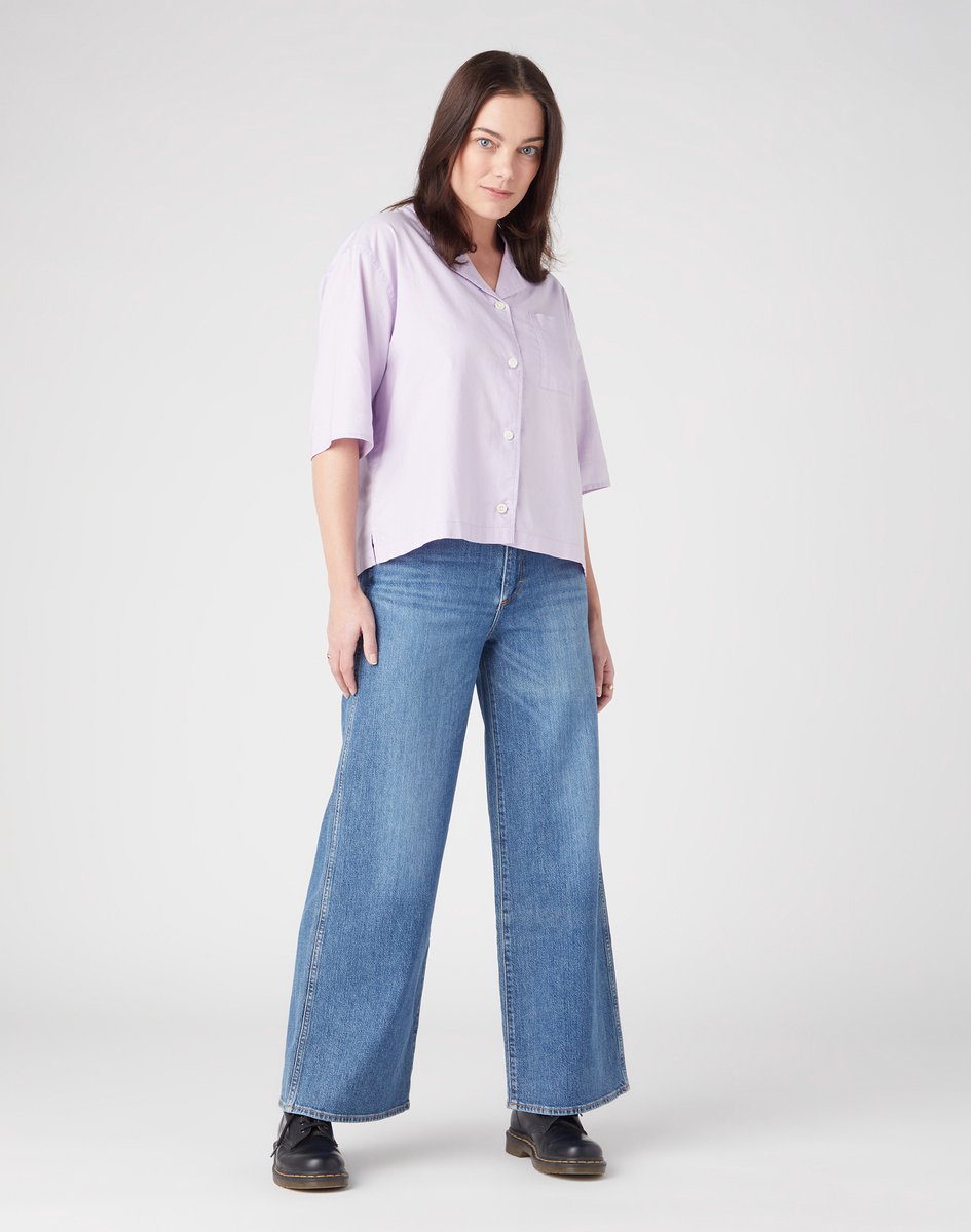 Wrangler BLOUSE PASTEL VIOLET XS Roze