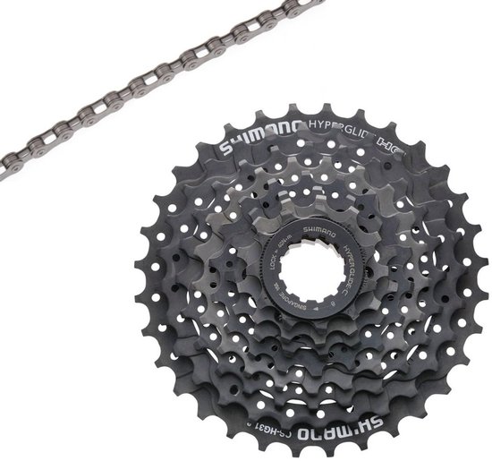Shimano HG31 11-32T 8speed cassette + 116l 8s Ketting - Geschikt voor 8, 16 of 24...