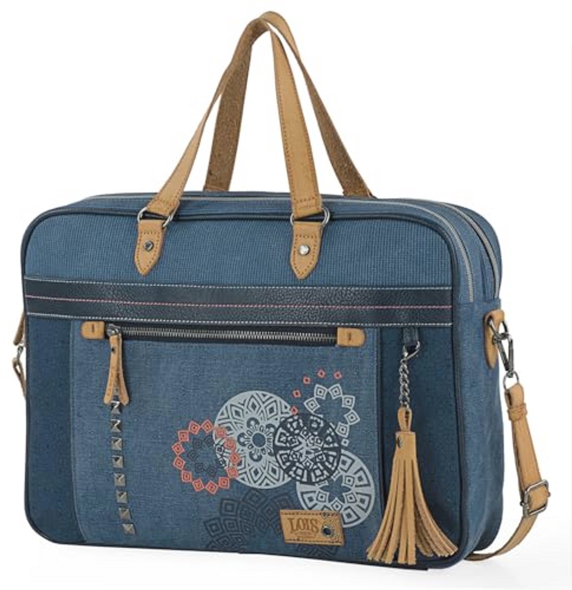 Elegante Dames Laptop Bag met Verstelbare Schouderband - Leren PU Laptop Schoudertas voor 14 inch Laptop met Meerdere Compartimenten