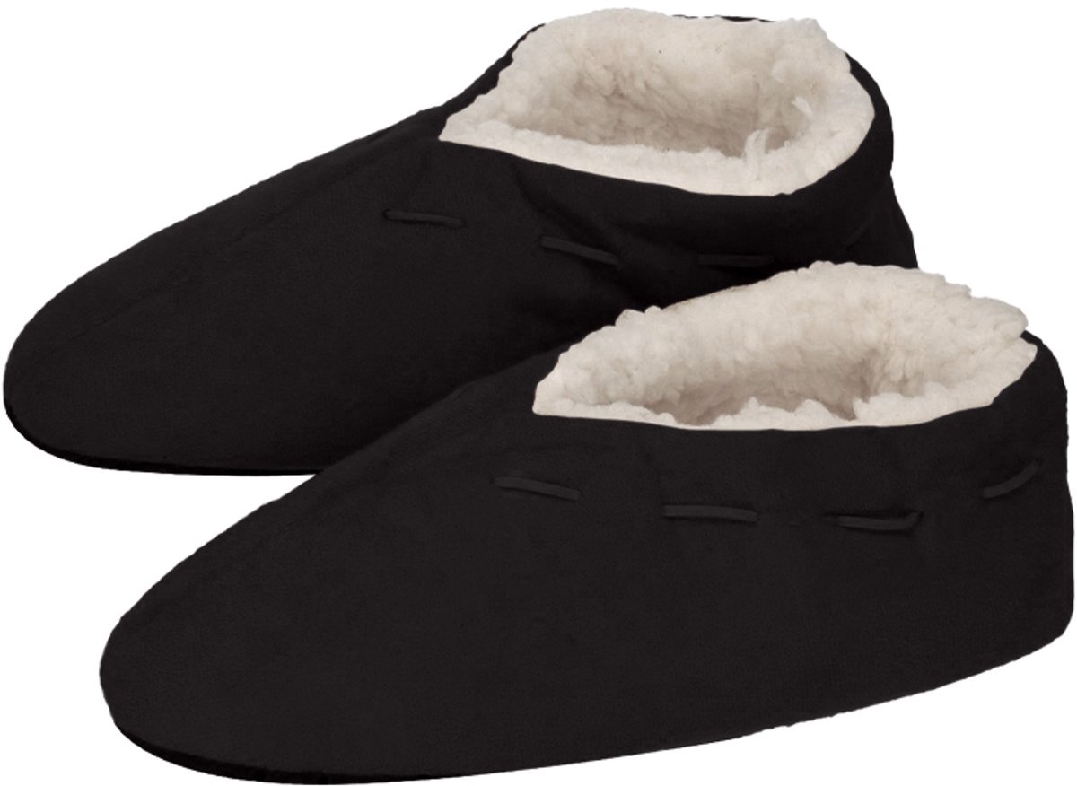 ATTREZZO® Pantoffels Dames - Spaanse Sloffen - Maat 38/39 - Zwart - Heerlijk warm!