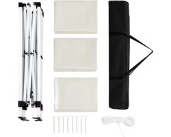 Bibeenah tuinpaviljoen - Beige - Opvouwbaar - Pergola - Beschut en stijlvol tuinpaviljoen voor terras of tuin - Lichtgewicht en eenvoudig te plaatsen