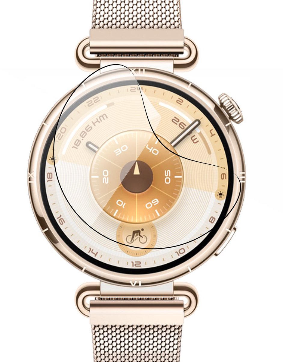 Screenprotector geschikt voor Huawei Watch GT 6 41mm - 1x FlexGuard Screen Protector