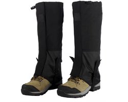 Waterdichte Beenhoezen met Elastische Band – Duurzame Bescherming voor Benen, Broek & Schoenen – Ideaal voor Wandelen, Fietsen, Skiën & Klimmen- ZWART