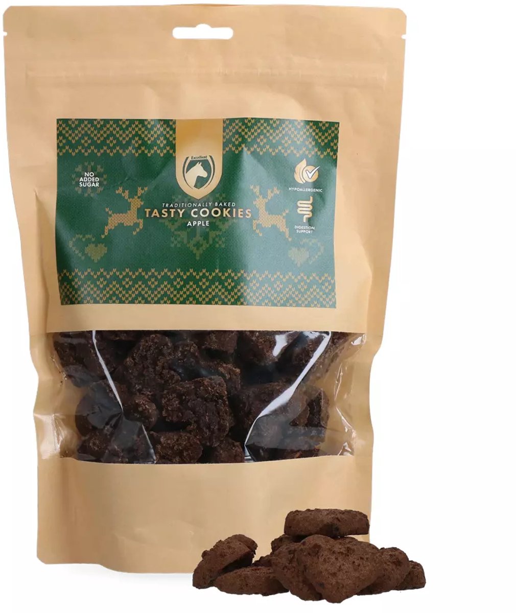 Excellent Horse Christmas Tasty Cookies - Appel Smaak - Paardensnoepjes - Beloning - Paardensnack - 500 Gram
