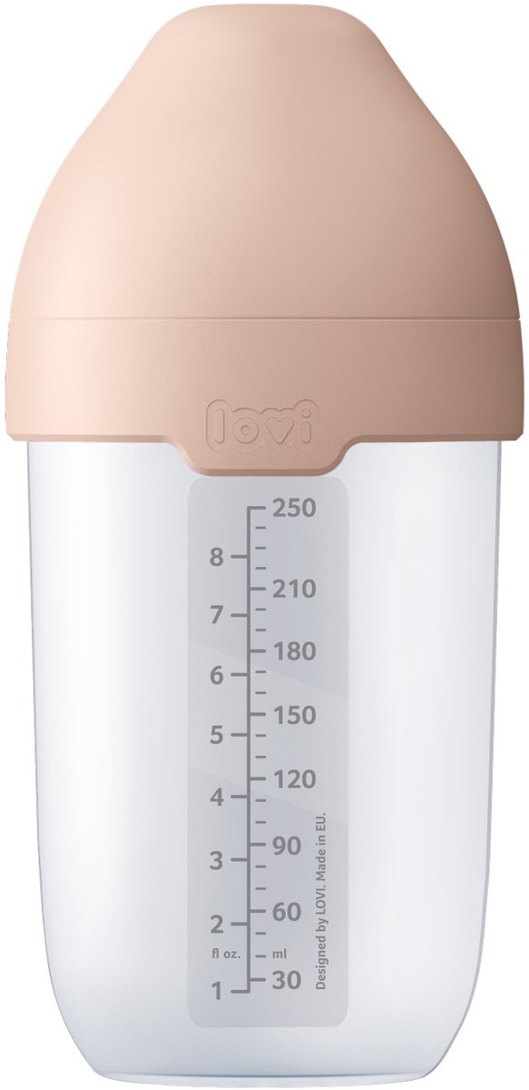 Parissa Dynamic Mammafeel babyfles - 250 ml - roze - 1 stuk