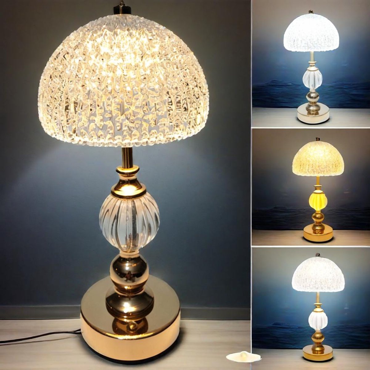 IBETTERTEC Moderne LED tafellamp – nachtlampje & bureaulamp met traploze dimfunctie, verstelbare helderheid en warm wit licht – oogvriendelijk & energiezuinig – voor slaapkamer, woonkamer, kantoor