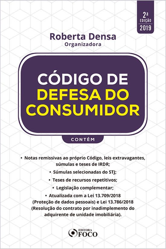 Código de defesa do consumidor - 2. ed. - 2019. - cover