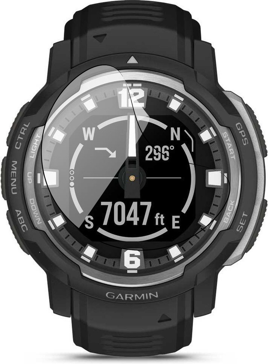 Screenprotector geschikt voor Garmin Intinct Crossover Amoled / Amoled Tactical - 1x FlexGuard Screen Protector