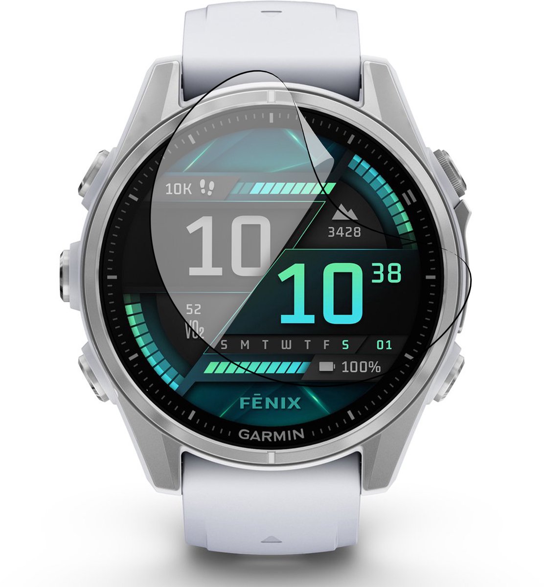 Screenprotector geschikt voor Garmin Fenix 8 43mm - 1x FlexGuard Screen Protector