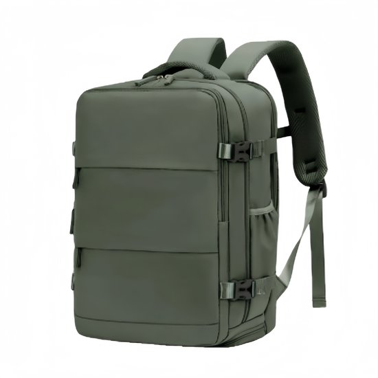 Rugzak Reistas-Grote Rugzak Dames Heren- Waterdicht-Outdoor Casual Dagrugzak Geschikt-14 Inch Laptoptas-Groen
