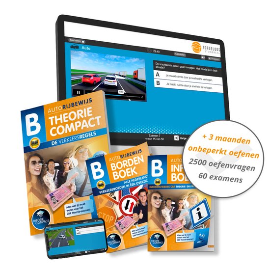 Theorieboek Rijbewijs B Compact 2026 Auto - Inclusief 3 Maan ... - cover