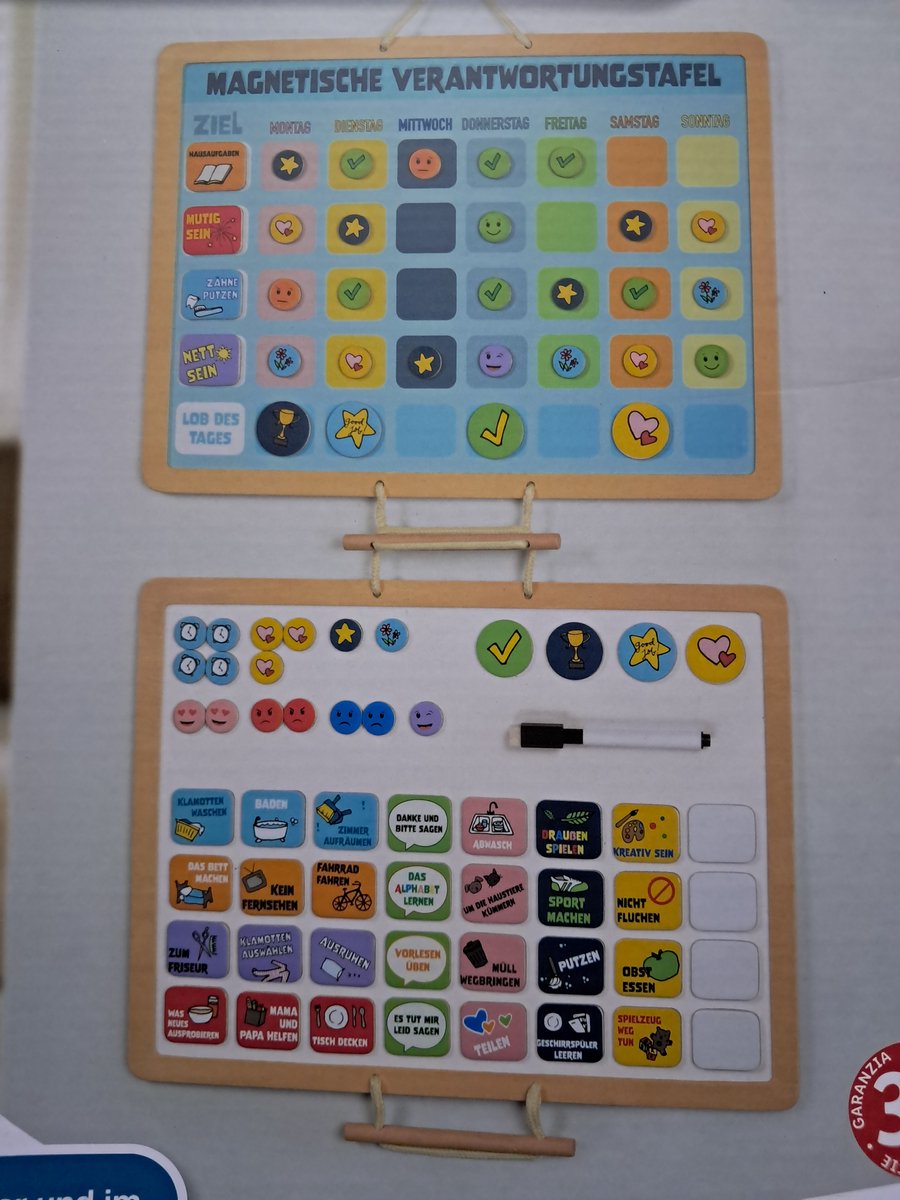 Playtive Magnetisch Weekplanner - Planbord - incl 83 magneten - incl Pen