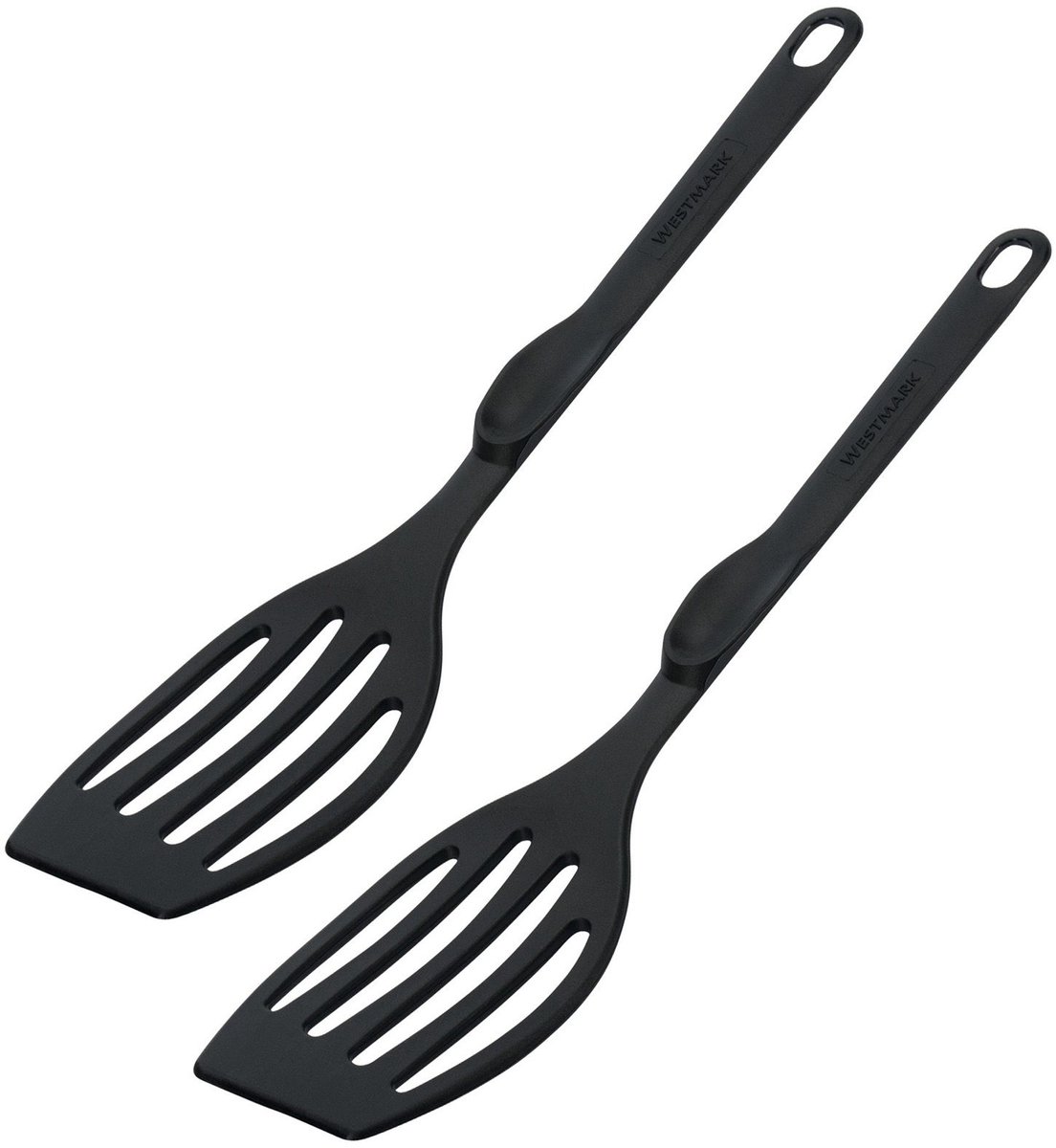 Westmark 2 spatels, hittebestendig tot 270 °C, lengte: 28,3 cm, kunststof, Flonal Plus, zwart, 203522E5