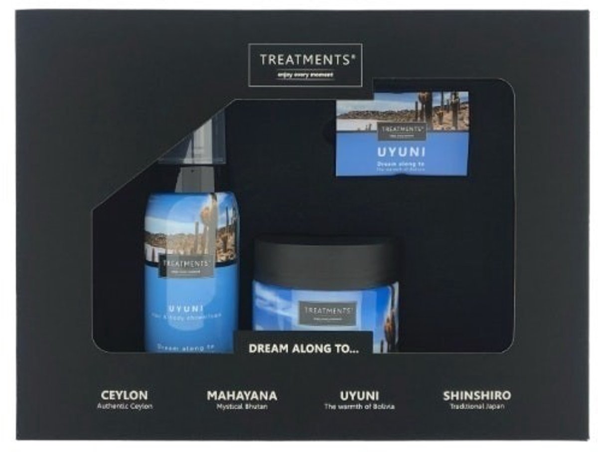 Treatments® - Geschenkdoos Douche & Scrub - Uyuni - Geschenkset - Cadeau - Kado