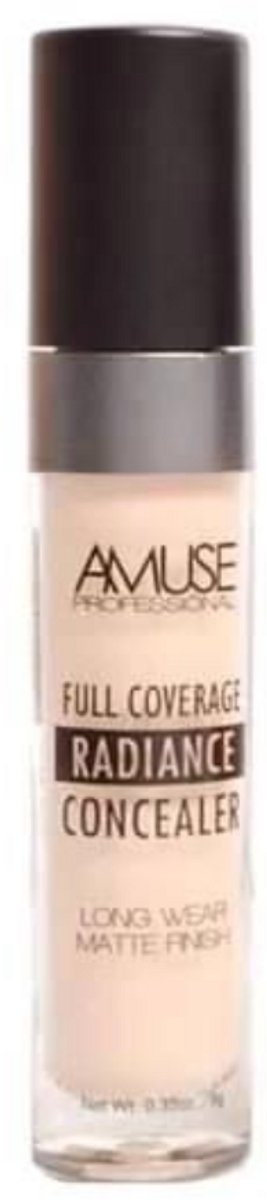 Amuse - Full Coverage - 01 Porcelain - Radiance - Concealer - Matte Finish - 9 g