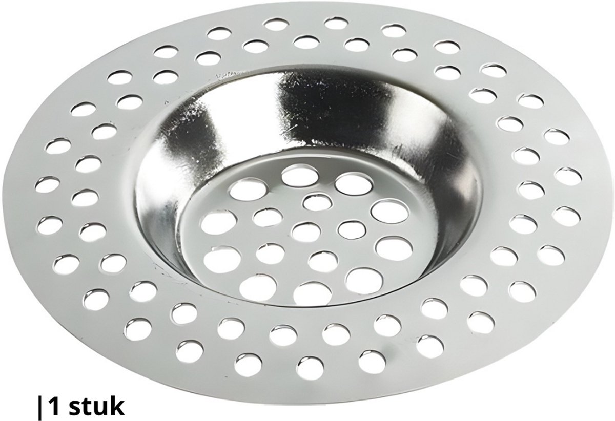 Knaak Gootsteen Zeef - RVS - Anti-verstopping - Herbruikbaar - Ø 7 cm - 1 Stuk