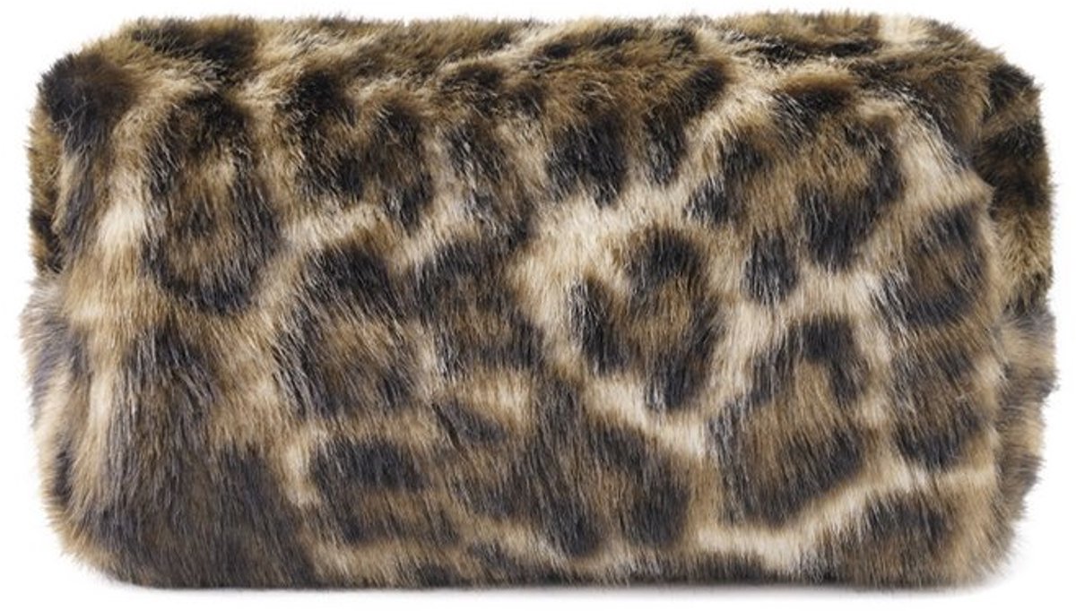 Zachte luipaard make-up tas
