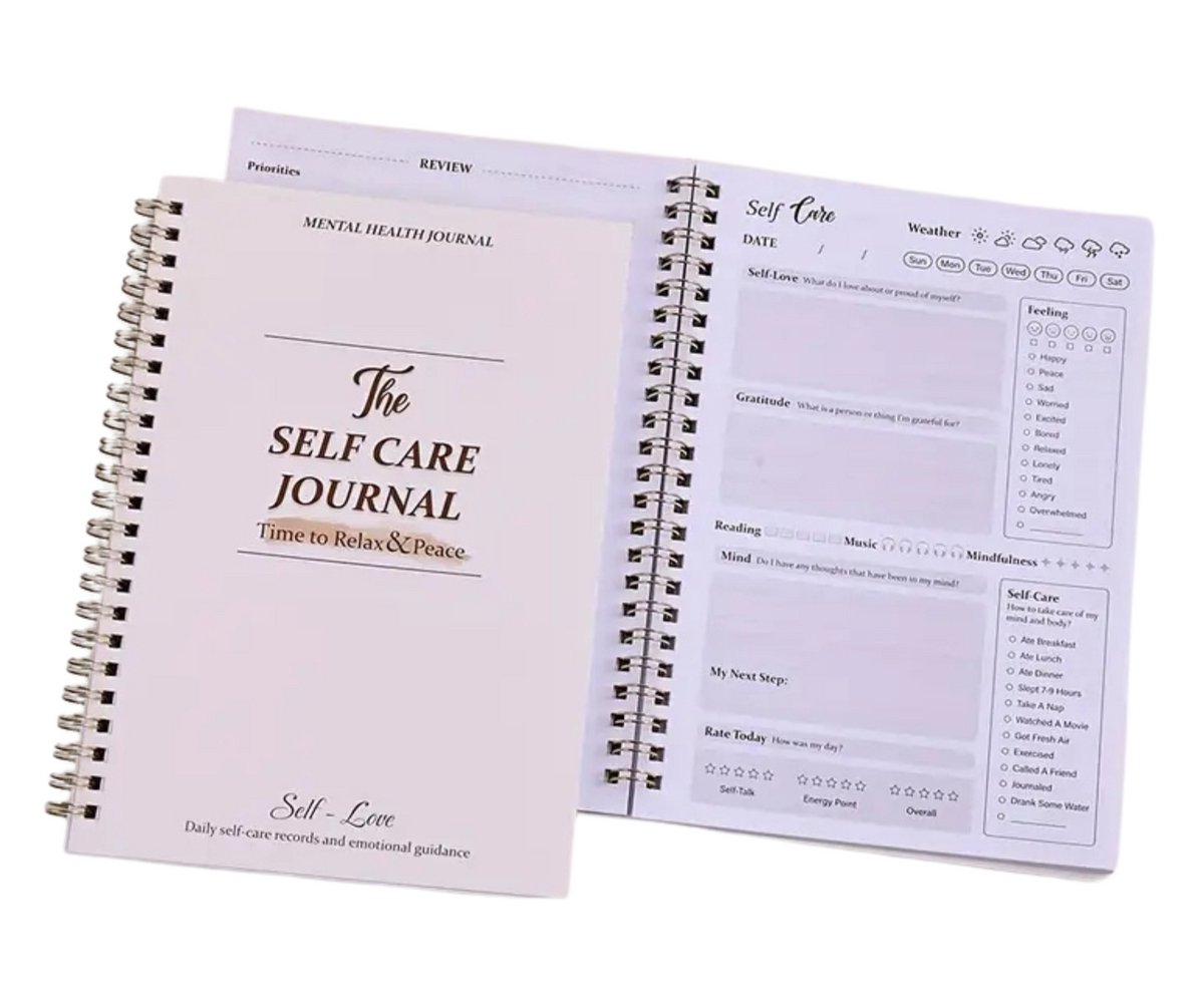 Self Care Journal voor Vrouwen en Mannen - Self Love Dagboek & Mindfulness Notitieboek - Reflectie, Dankbaarheid & Doelen Planner - Positieve Affirmaties, Zelfzorg & Inspiratie - A5 Bullet Journal - Cadeau voor Persoonlijke Groei & Mentale Groei
