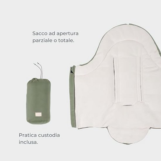Universele voetenzak voor autostoelen en kinderwagens - perfect voor baby's van 0 tot 6 maanden - Fluwelen stof en comfort tot -5 °C van Universele — afbeelding 3
