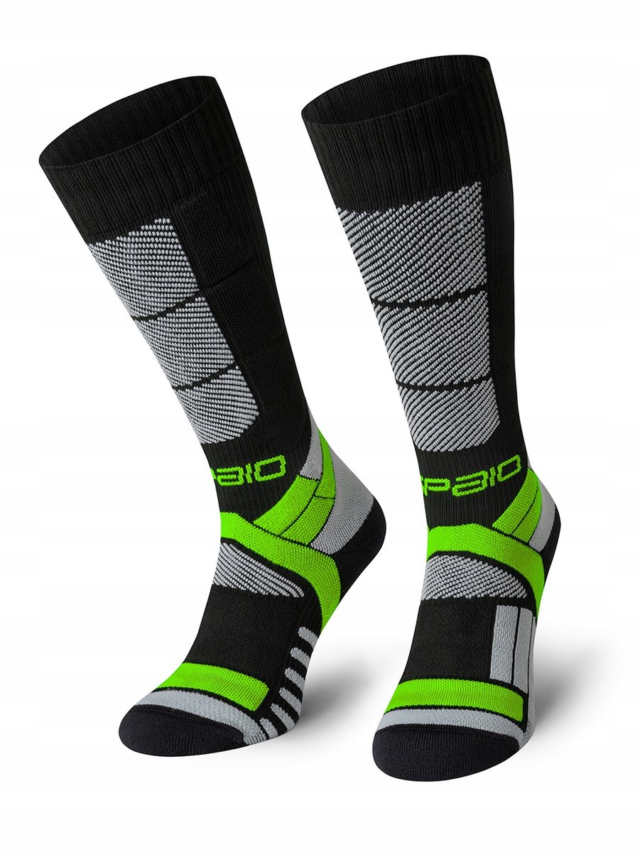 Spaio Thermo 02 Compressie Ski Sokken 38-40 Zwart
