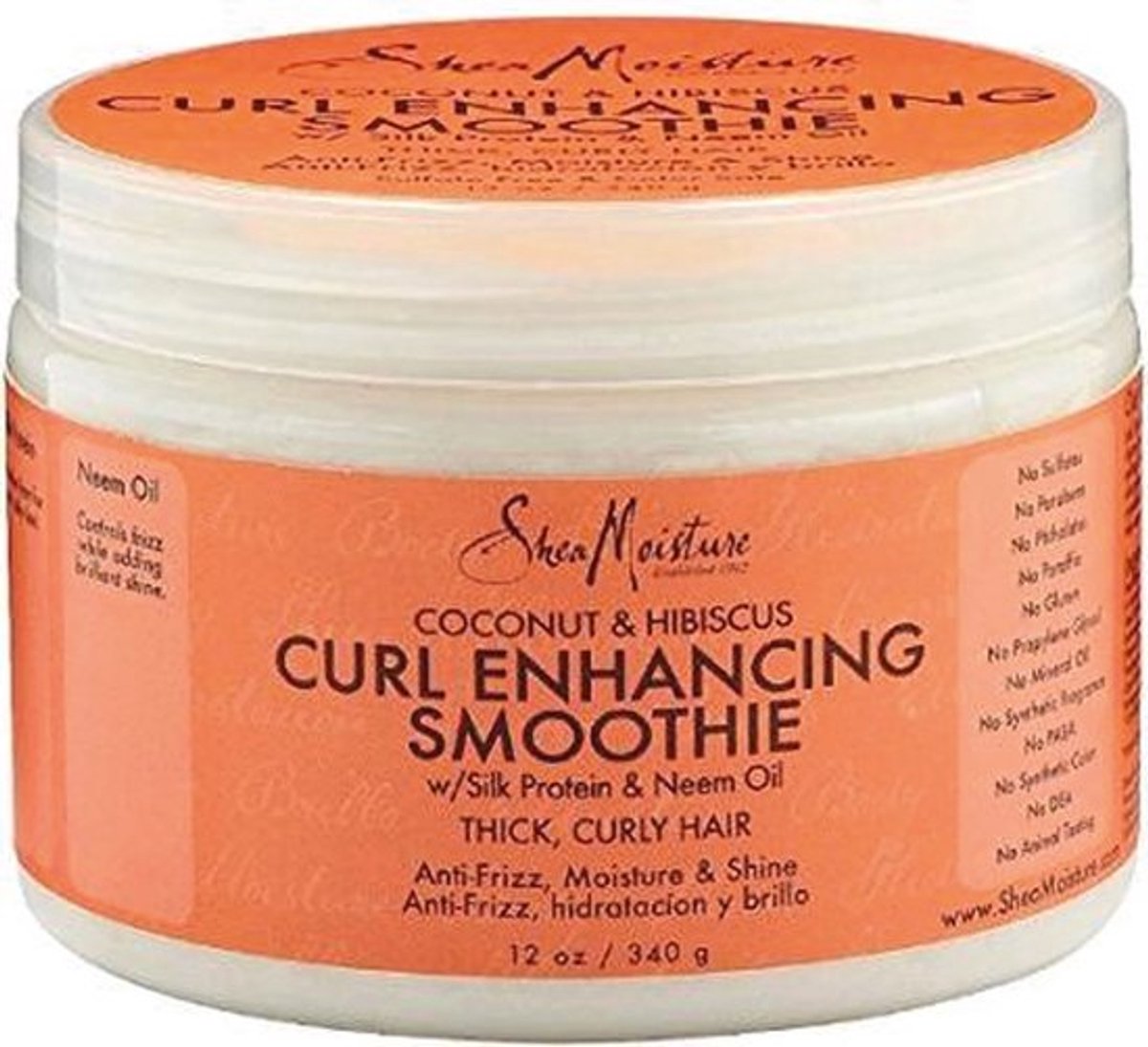 Shea Moisture Coconut & Hibiscus - Curl Enhancing Smoothie Haarcrème - 340 g