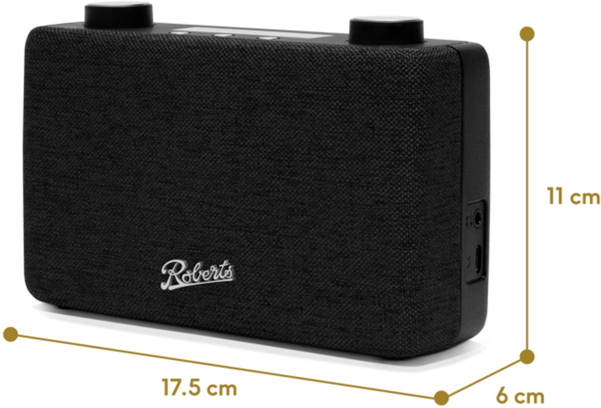 Roberts Draagbare radio Play 11 DAB+/FM Zwart