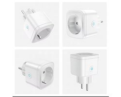 16A WiFi Smart Plug – Slimme Stopcontact EU – Werkt met HomeKit, Alexa, Google & Siri – Timer, App Bediening & Child Lock – Energiebeheer