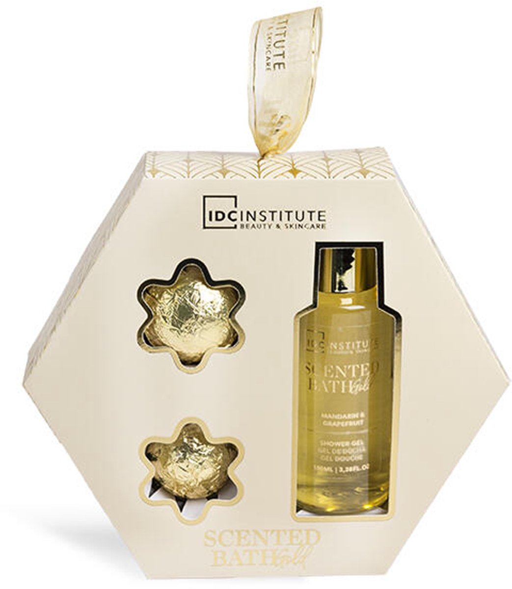 IDC Scented Bath GOLD - Cosmetica Set voor Vrouwen - 1 stuk, Badbollen