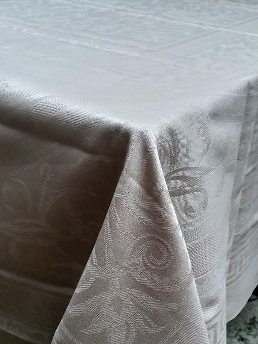 Damast Tafelkleed De Witte Lietaer, Chambours, 190x140cm