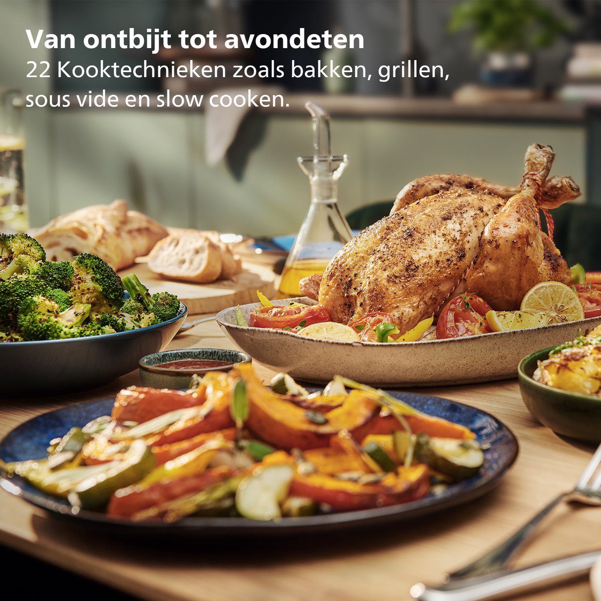 Philips 7000 Series Airfryer - Combi XXL Connected - HD9880/90 - Rapid CombiAir - 8.3L - Tot 6 personen - Met Voedselthermometer — afbeelding 7