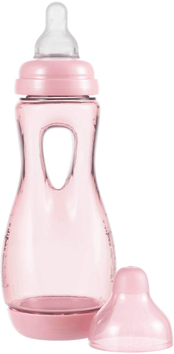 Difrax Handgreepfles - 240 ml - Roze - Anti Colic van Merkloos — afbeelding 2
