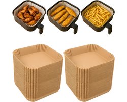 Papieren Inzetvellen voor Airfryer – 300 stuks – 20×20 cm
