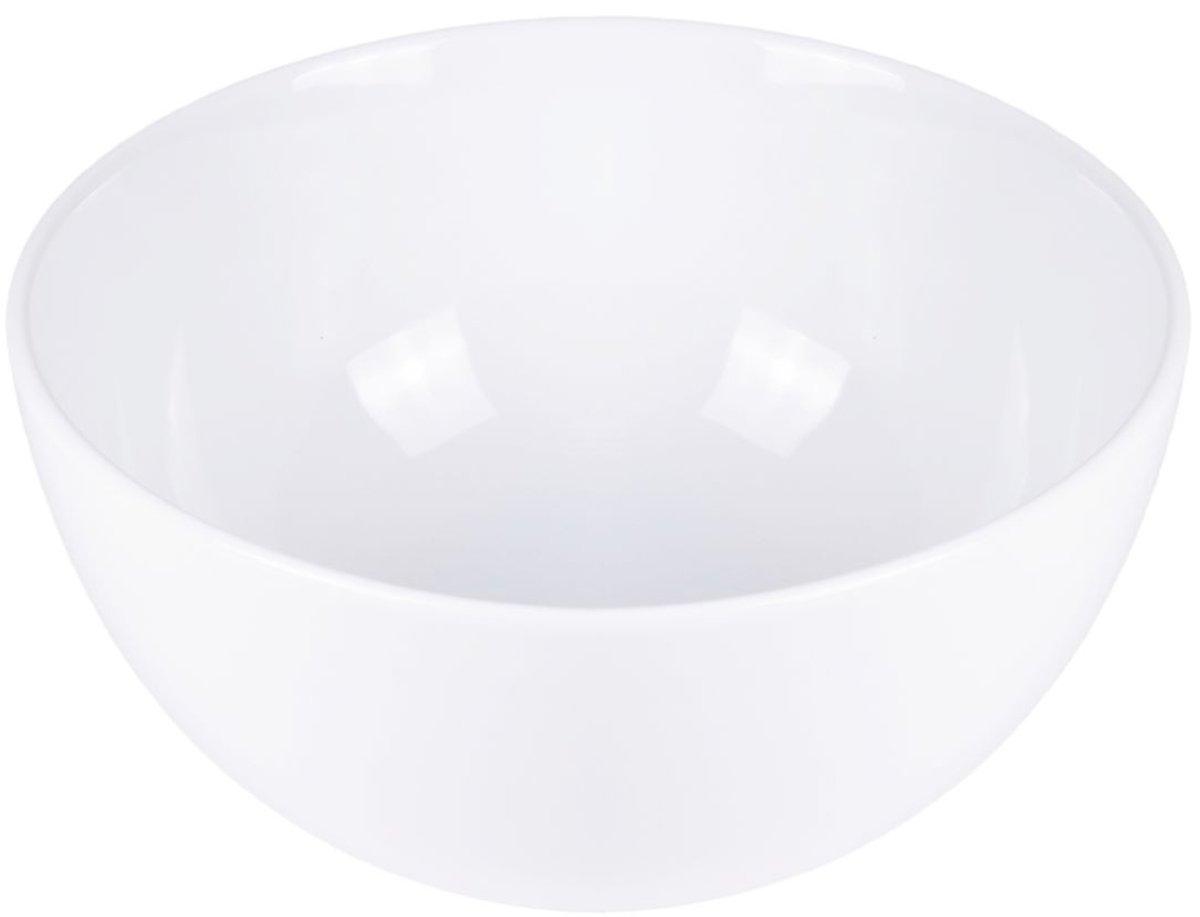 Keramische waskom rond wit glans 28x28x14 cm - Lena S opbouwmodel