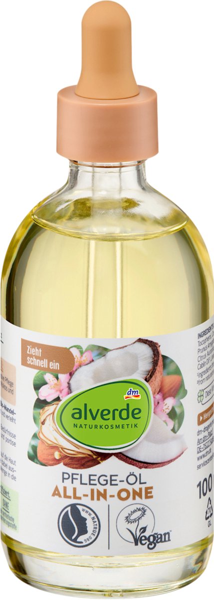 Alverde Naturkosmetik all-in-one lichaamsolie amandel & kokos 100ml