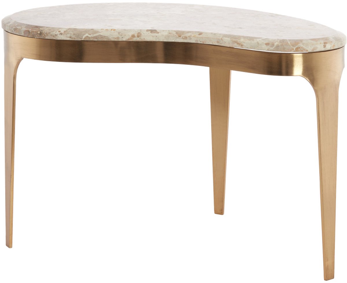 bijzettafel GIULIO in taupe antiek brons – 51x38x48 cm