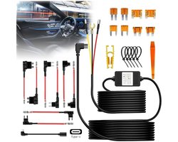Gsedaox-Dashcam Hardwire Kit-12-24V la Type-C 5V/2A-3.5mMultisize Hardware Kit Dashcam voor auto-Accustroom - Constante Voedin