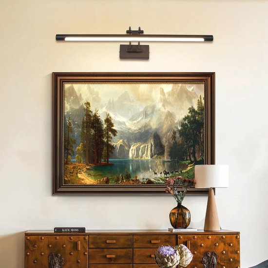 TYhogar LED badkamerlamp 40CM 10W 3 instelbare kleurtemperaturen continu dimmen LED tafellamp met draaibare lampkop Wandlamp Arc Arm Spiegellamp