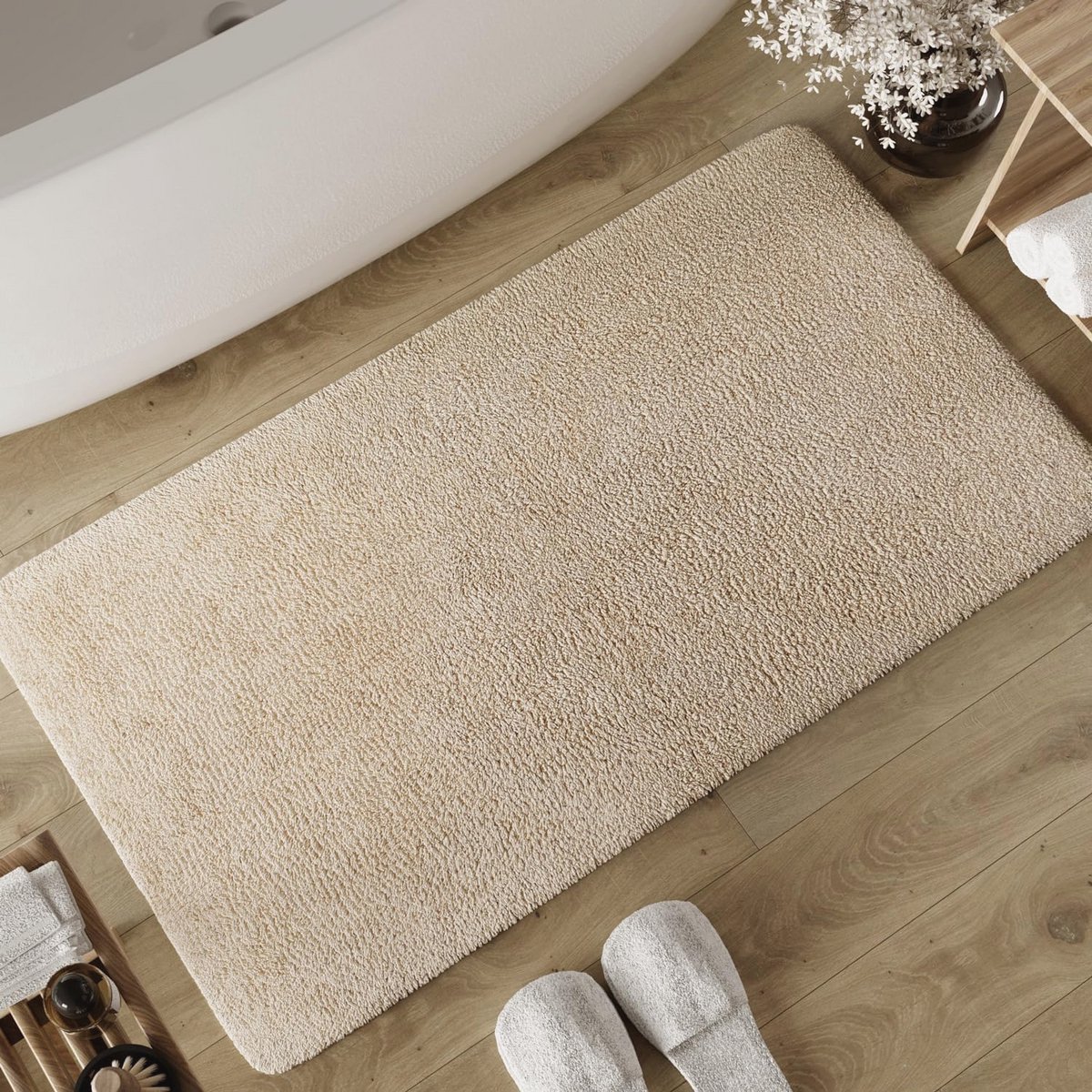 Zachte Badmat 80x150 cm - Antislip en Wasbaar, Perfect voor de Badkamer