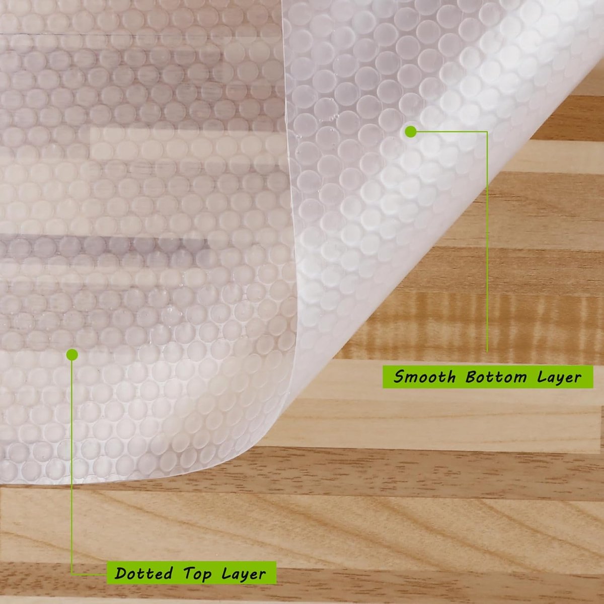 Candala Ladevoeringen wasbaar, niet-klevende plankvoering, geen geur EVA keukenkast & kast waterdichte voering, antislip ladevoering voor kasten, badkamerplanken, schoenenrek (30 x 200 cm, transparant)