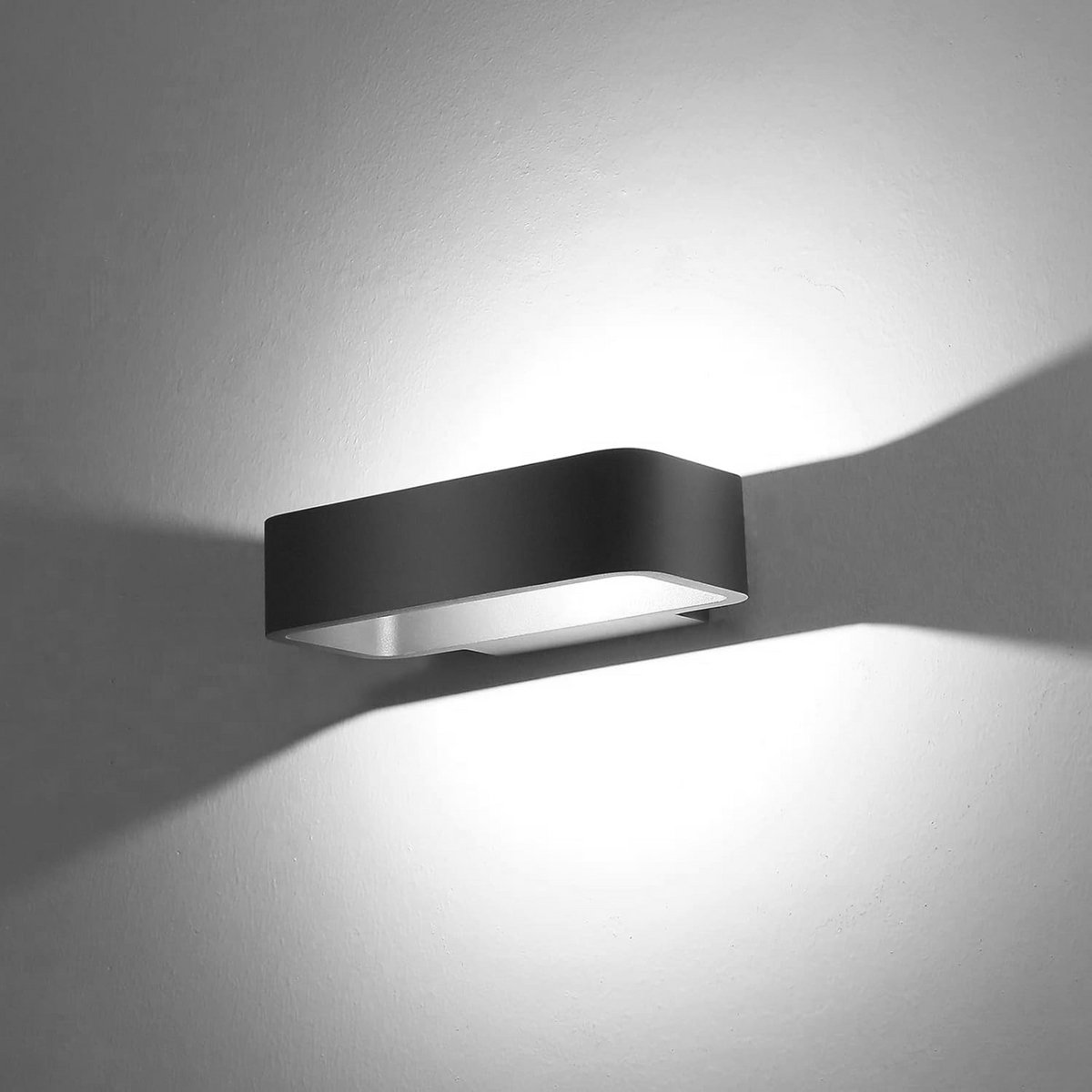 Moderne LED Wandlamp voor Binnen en Buiten - Warmwit 3000K, Waterdicht IP54 - Perfect voor Tuin, Terras en Balkon