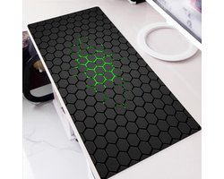 Gaming Muismat XXL – Antislip – Hexagon Design – Waterproof Deskmat 80×30 cm