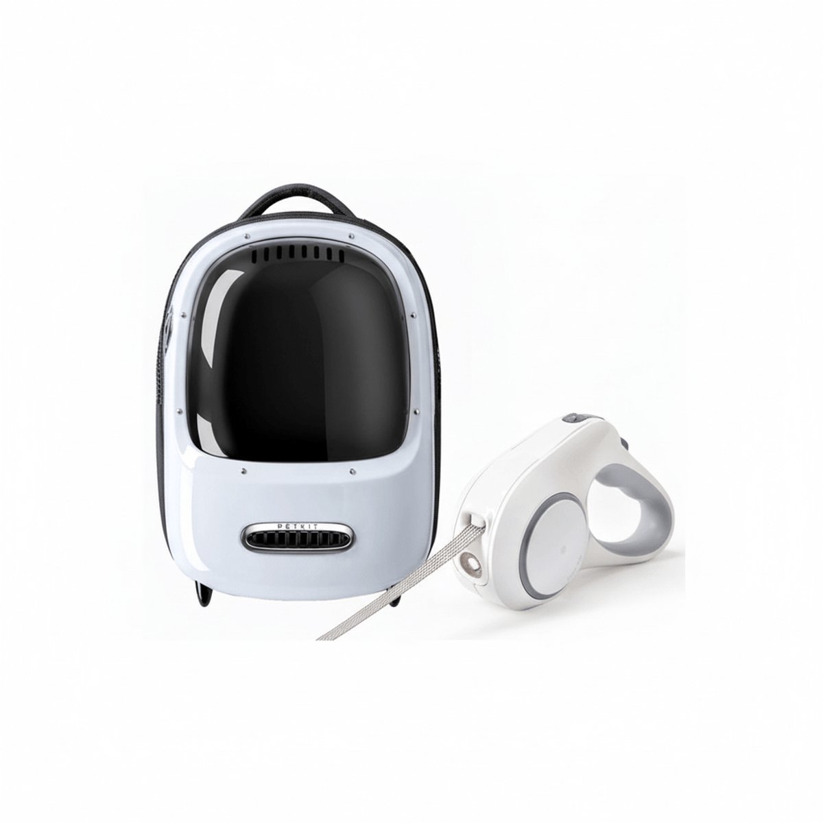 Petkit - Breezy 2 - White - Cat Carrier & Petkit - Go Shine - Dog Leashes