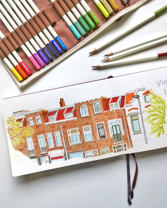 Crayons de couleur Tombow Irojiten - D1 - Cramoisi - Rouge - Lot de 6